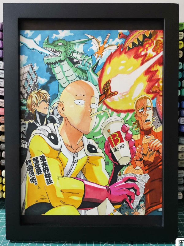 Happy's ONE PUNCH-MAN Saitama Hand drawing with marker